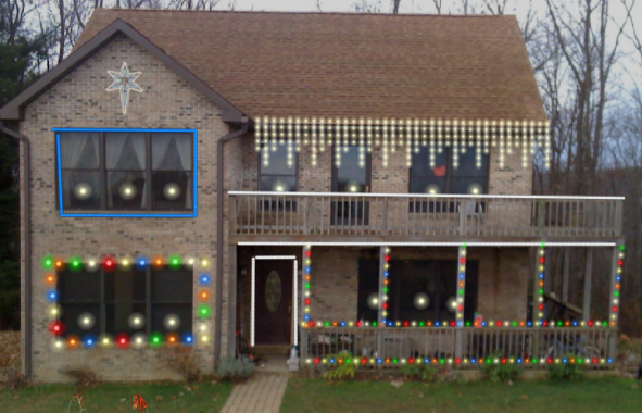 House with lights